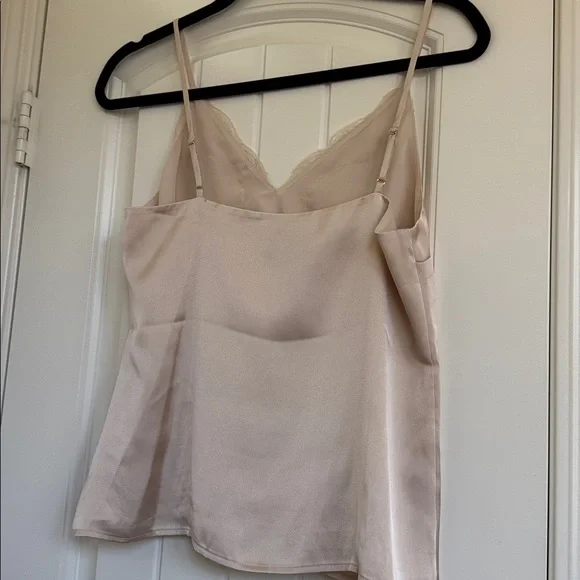 NWOT Express Cream Satin Lace V-Neck Cami Size XS - Picture 6 of 11